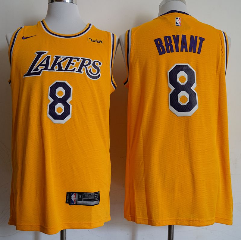 Men Los Angeles Lakers #8 Bryant Yellow Game Nike NBA Jerseys->atlanta falcons->NFL Jersey
